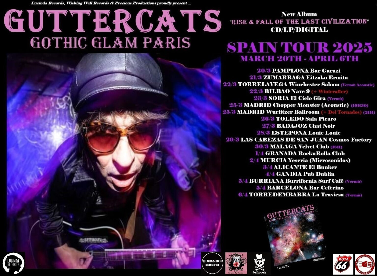 Guttercats Spain Tour 2025 - Lucinda Records